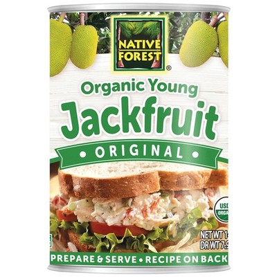 Native Forest Organic Young Jackfruit,  Non-GMO and USDA Org,  14 oz (Pack of 6)
