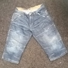 3/4 LENGTH SHORT JEANS, 32
