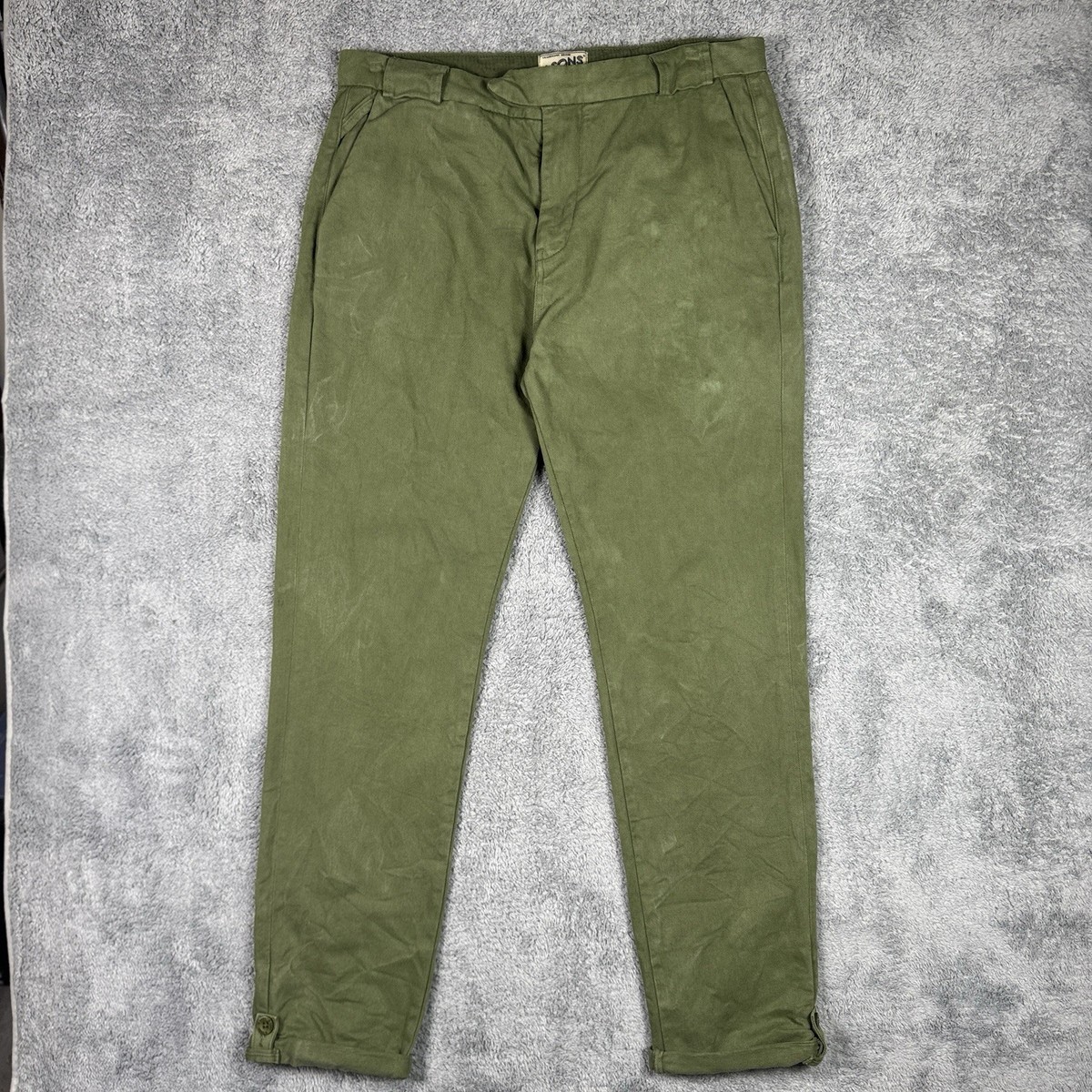 【PORTERNA】Virgil two-tuck trousers &sons Trading Co Virgil Chino Men 34x30 Green Pants Trouser