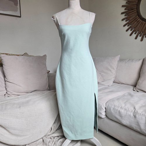 Cinq à Sept Damen Ocean Dew Stretch Mariah Rückenausschnitt Slip Midikleid Größe 10 - Bild 2 von 10