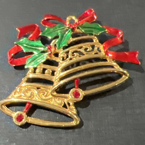 jj brooch christmas bells vintage - Picture 4 of 11