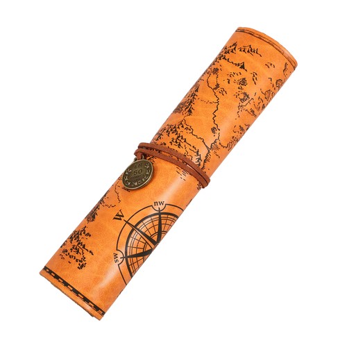 Leinwand Lederstifttasche Stiftwickeltaschen Stiftverpackungs-Organizer - Bild 7 von 12