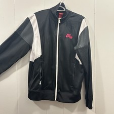 Nike Air Black White And Red Jacket Men  s Size Large New