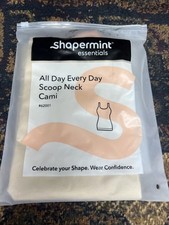 Shapermint All Day Every Day Scoop Neck Cami Size XL Shape Wear NWT Chai, Beige