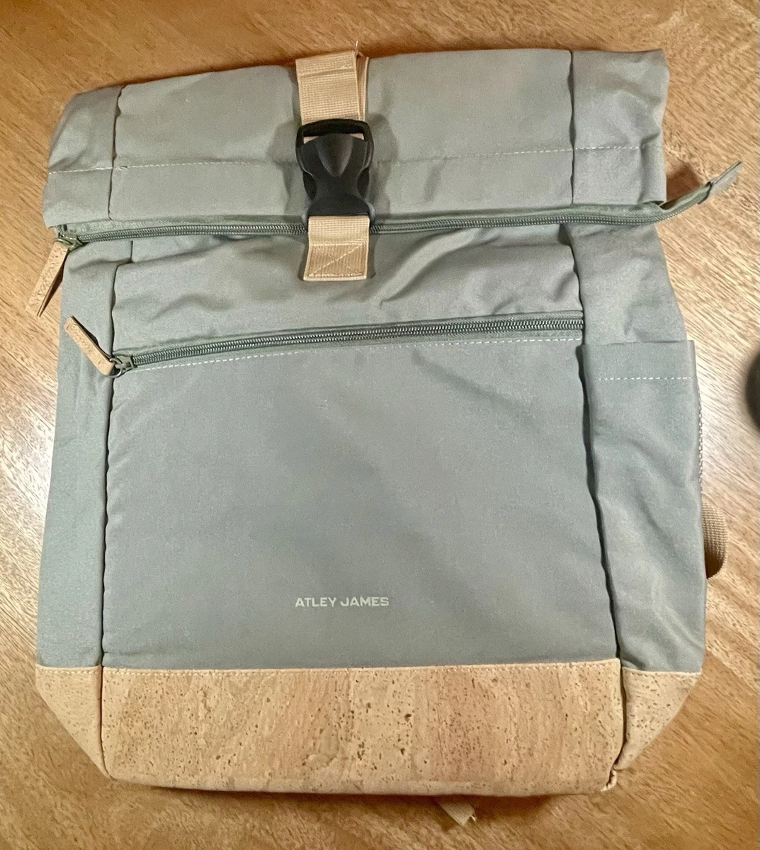 Atley James Dakota Backpack Tan Brown Cork‎ New Minimalist Bag Satchel Atley James | Bags | Nwt Atley James Dakota Rolltop Backpack  main image 2
