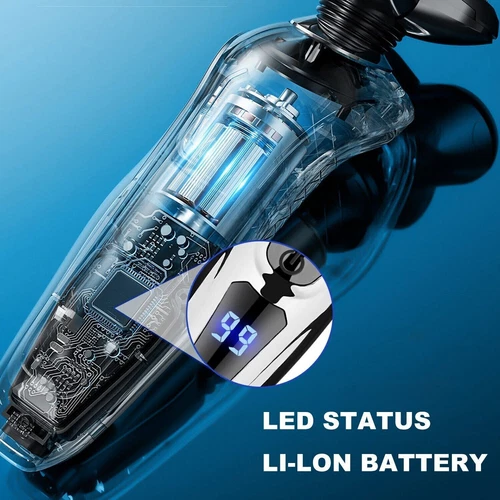 3in1 Professional Cordless Wet/Dry Razor Men Rotary Shaver Beard Trimmer Shaving - Picture 3 of 8