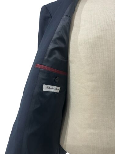 Traje Hombre Sartoriale Made IN Italy Azul Fresco Lana Slim D7 46 Muelle Verano - Imagen 4 de 14