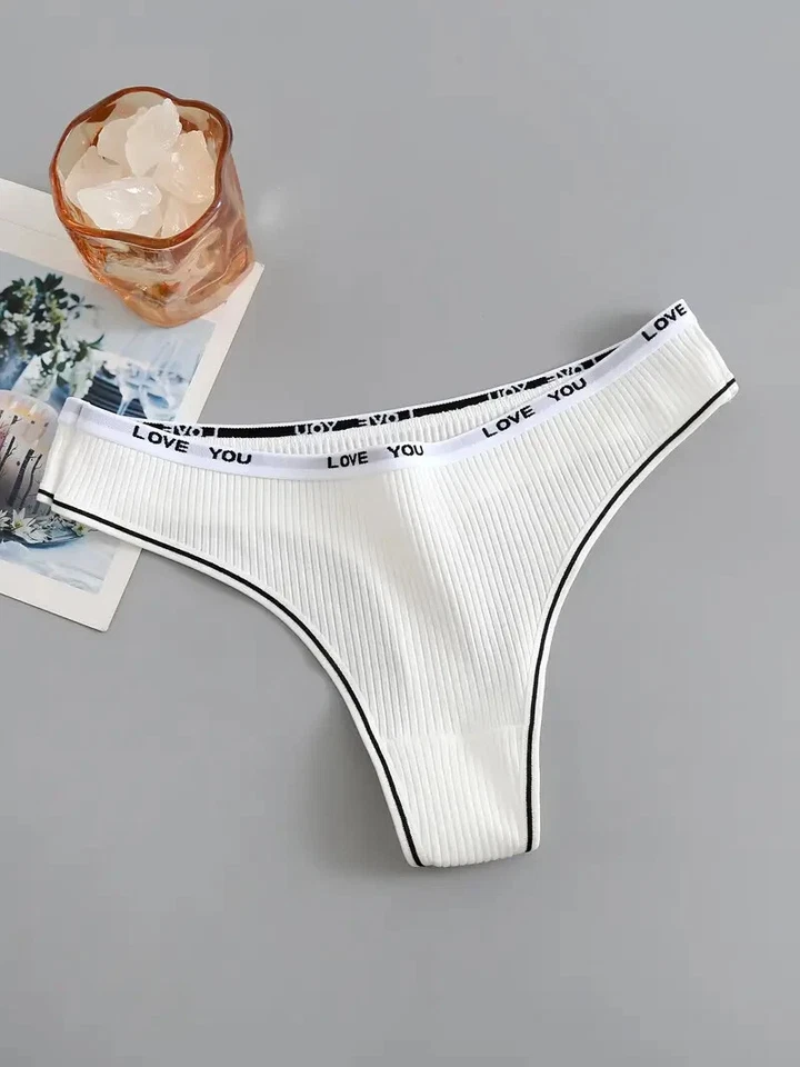 Damen String Tanga Set 6er Spitze String Panty Baumwolle Unterwäsche M38 - Bild 4 von 4