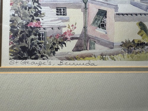 Carol Holding "St Georges Bermuda" Color Print  - Pencil Signed And Framed - Picture 13 of 16