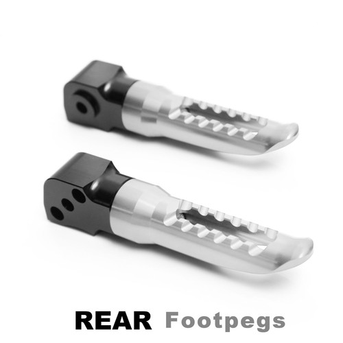 BOB CNC Passenger Foot Pegs For Suzuki GSX 750 F Katana 1989-2007 06 05 04 03 02 - Foto 17 di 17
