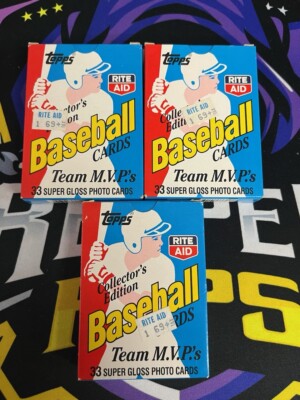 1988 Topps RITE AID Collector's Edition Glossy 33 Card MVP Box Set
