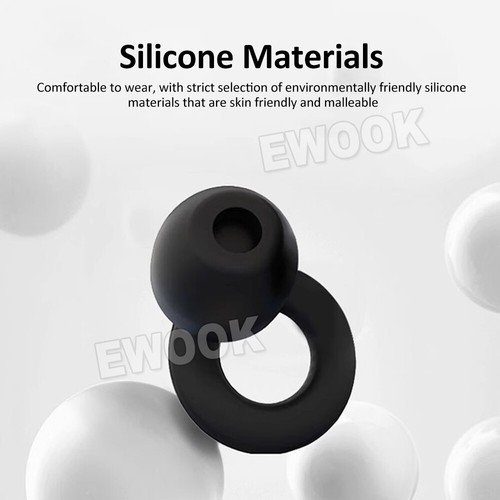 Soft Silicone Ear Plug Noise Reduction Flexible Reusable Study Sleep EarPlugs - Picture 5 of 8