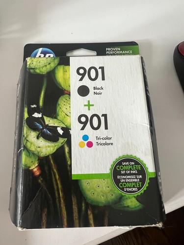 Genuine HP 901 Ink Cartridge Combo for HPJ4550 J4580 4680 4500 Printer-OEM Ink
