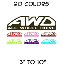 AWD All Wheel Drive Sticker Vinyl Decal - 4x4 Wheel Drive Car Window for Subaru