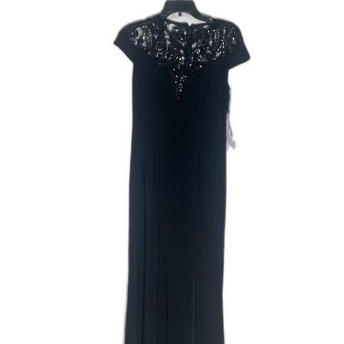 ADRIANNA PAPELL Adrianna Women's Sequin Embellished Illusion-Lace Gown evening 4 - Picture 10 of 12
