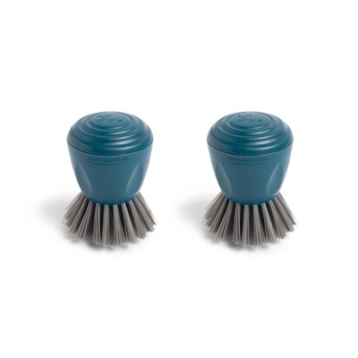 Clean Ocean Palm Brush Set 2pack Durable Brushes For Dishes Pots And Pans Ergono