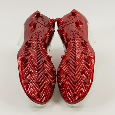 Adidas Adizero Primeknit \'White Team Power Red\' HP8740 Football Cleats size 12.5 Adidas Adizero Primeknit  main image 4