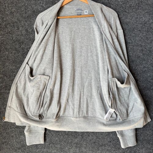 Polo Ralph Lauren Full Zip Mock Neck Sweatshirt Jacket Grey Heather Mens S NWT - Picture 3 of 13