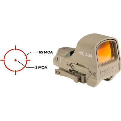 Holosun HS-510C-FDE Reflex MRS Red Dot Solar Shake Awake Holosun HS-510C-FDE Reflex MRS Red Dot Solar Shake Awake