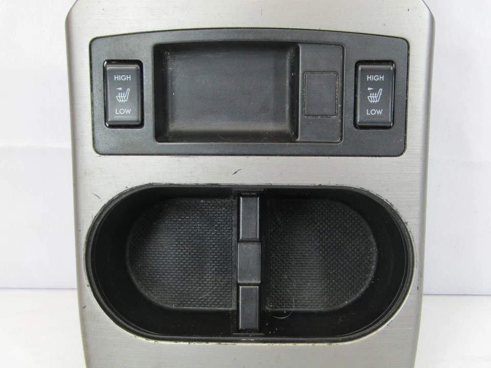 Subaru Outback 2010-2014 palanca de cambios bisel ajuste asiento calentador portavasos conjunto OEM Foto 2 de 4