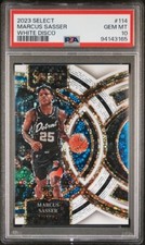2023-24 Panini Select Marcus Sasser RC #114 White Disco Prizm /75 - PSA 10