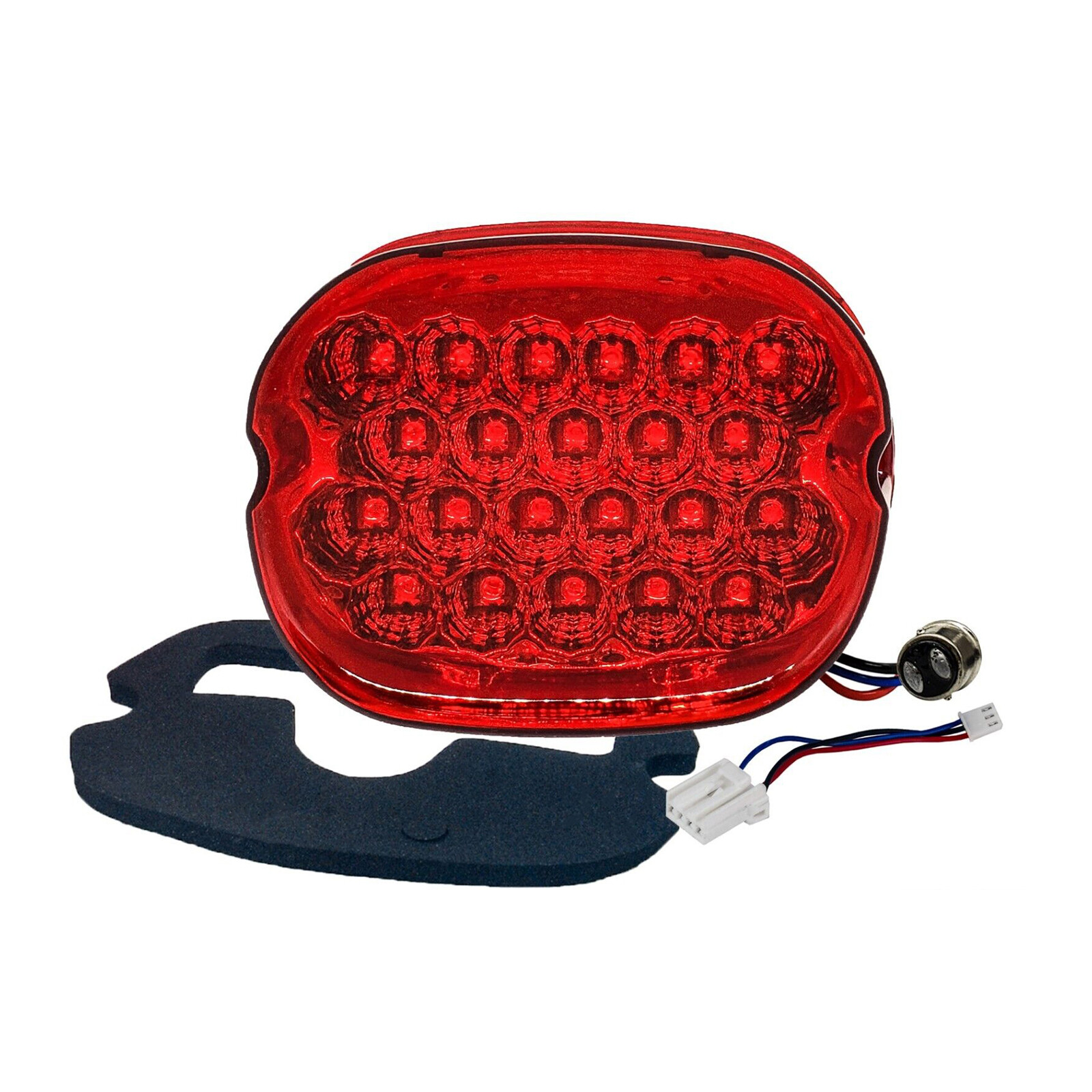 Motorcycle Tail Brake Light Lamp Fit for Harley Dyan Sportster RED