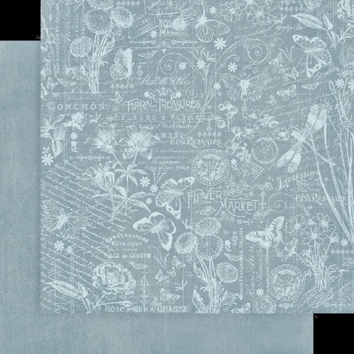 Grafik 45 BLUMENMARKT MUSTER/EINFARBIG 12x12 PAPIERPACKUNG Scrapbooking 16 BLATT - Bild 9 von 9