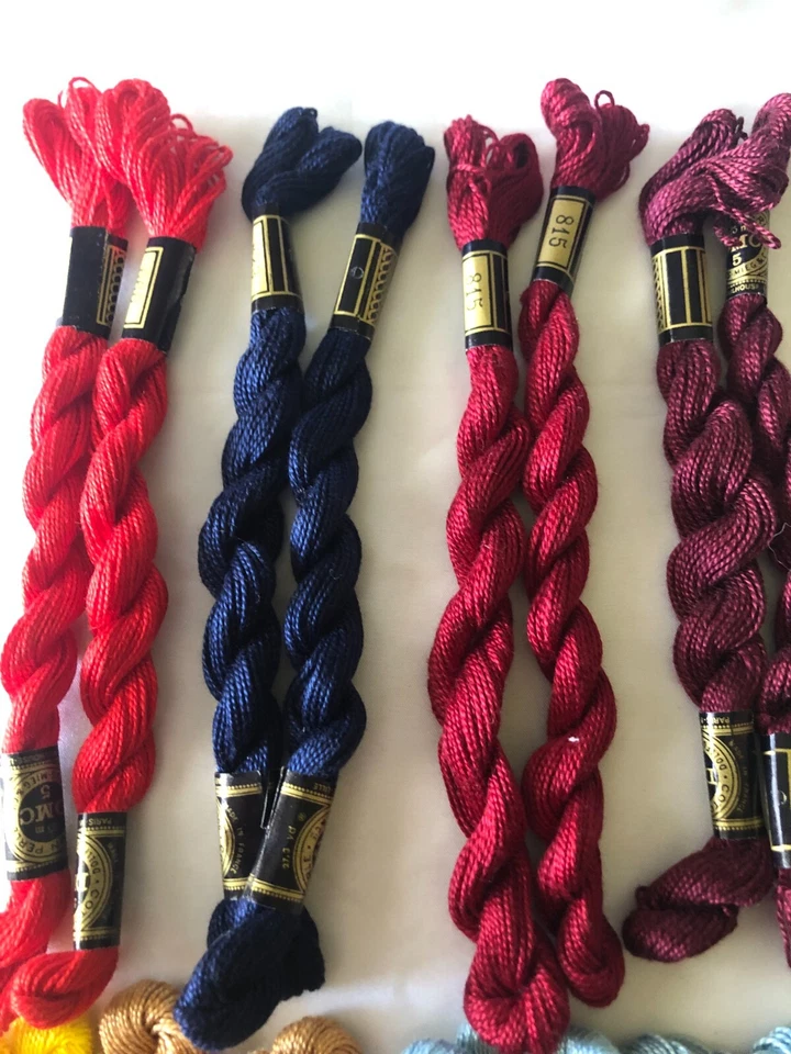 Vintage French 24 DMC Cotton Pearle Embroidery Cross Stitch Skein Threads UNUSED - Image 4 of 4