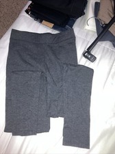 Victoria's Secret PINK Fashion Leggings Sz XS Solid Dark Gray Ankle Length