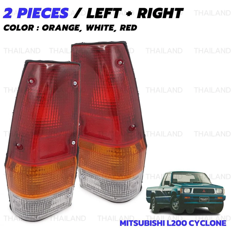Set Rear Tail Lamp Light For Mitsubishi L200 Mighty Max Dodge Ram 1979 - 1985 - Image 4 of 4