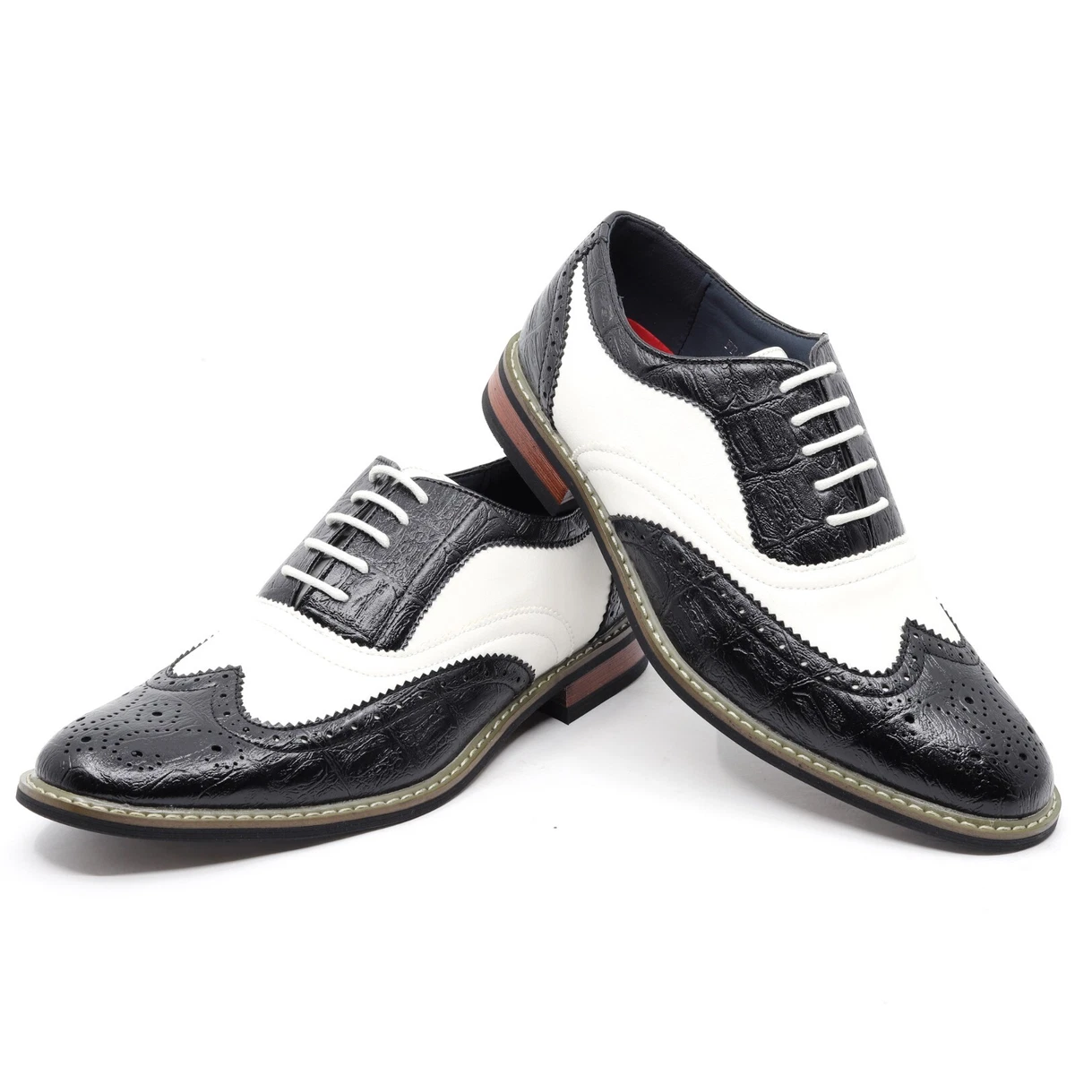Animal Print Wingtip Dress Shoes for Men for sale | eBay display picture 2