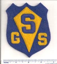 UNKNOWN FELT CAMP , COUNCIL BSA??  "G S S"  FELT ON FELT PATCH