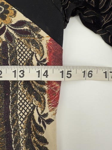 Save The Queen Italy Langarm Mesh Printed Top Medium Avante Garde - Bild 5 von 7