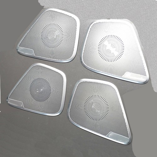 4tlg Silber Edelstahl Lautsprecher Abdeckung Blende Für Mercedes A W177 CLA C118 - Bild 6 von 11
