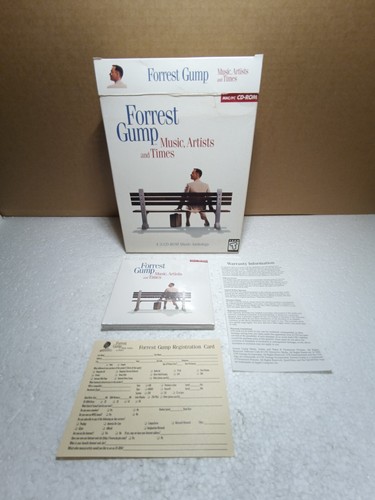 Forrest Gump Music, Artists & Time PC Big Box, Factory Sealed, NEW! RARE - Afbeelding 7 van 20