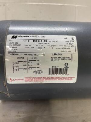 Magnetek 8-150542-05 PH 3 1/2 HP | eBay Magnetek 8-150542-05 PH 3 1/2 HP | eBay