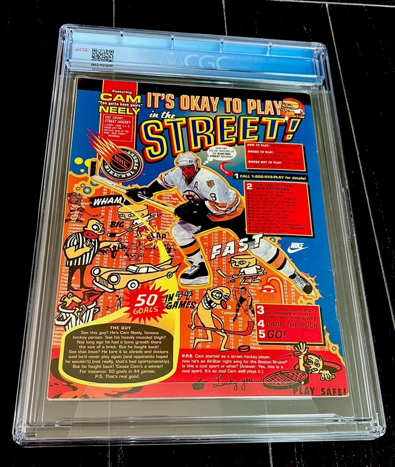 ГРАНТ ХИЛЛ РЕДКИЕ СПОРТИВНЫЕ ИЛЛЮСТРИРОВАННЫЕ ДЛЯ ДЕТЕЙ SI 1995 POP 1 КАРТЫ ПОРШНИ CGC 8.0 - Изображение 3 из 3