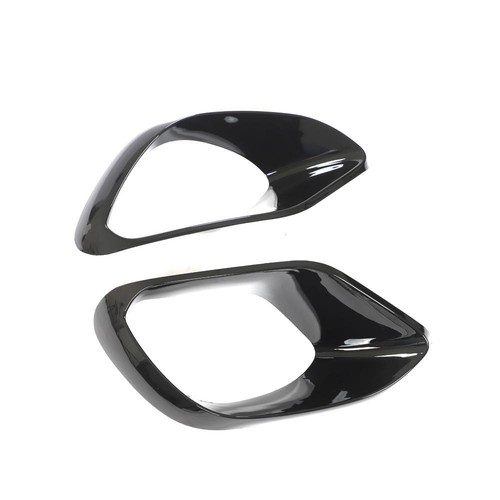 For Benz W118 C118 CLA45 2020UP Gloss Black Front Bumper Air Vent Cover Fins - Foto 12 di 12