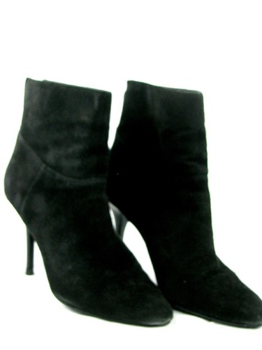 Audrey Brooke Botas de Gamuza Negras Botines Tacón Delgado Cremallera Trasera Talla 7.5M - Imagen 6 de 8