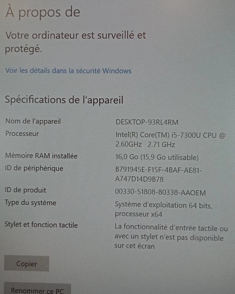 Dell Latitude 5490 · i5-7300U · 16GB · 256GB, photo 3 sur 5