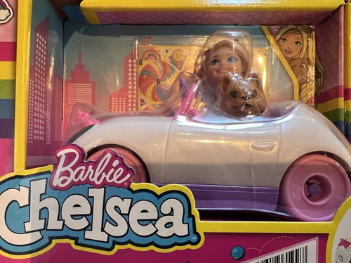 VINTAGE nuova Barbie Chelsea Club Car ~ bambola ~ auto unicorno e cane nuova con scatola - Foto 10 di 10