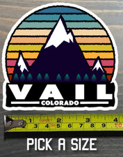 Vail Sticker Decal Colorado Keystone Breckenridge Copper Ski Snowboard Mountain