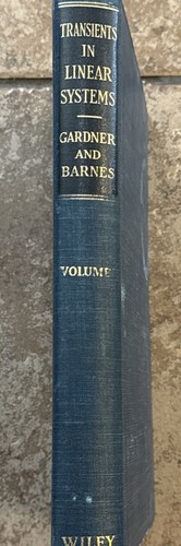 Transients In Linear Systems by Gardner And Barnes VINTAGE BOOK - Picture 3 of 6