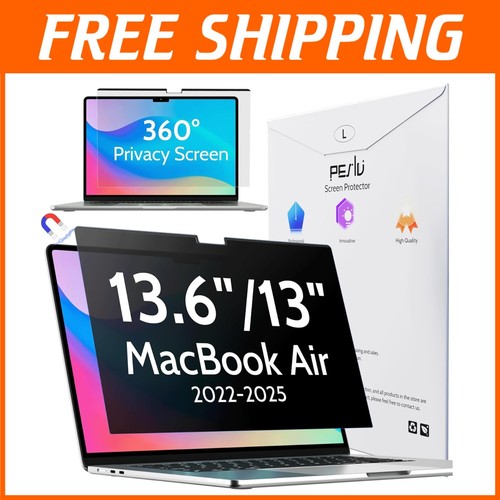 Easy Install Magnetic Privacy Screen Protector for MacBook Air 13.6 - Anti-Spy - Picture 1 of 10