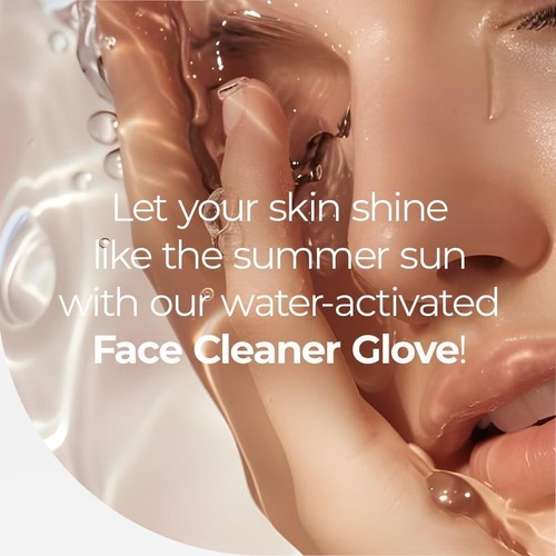 Raypath Face Glove Make-up remover only water & Face Cleaner- Exfoliation Face - Picture 6 of 23