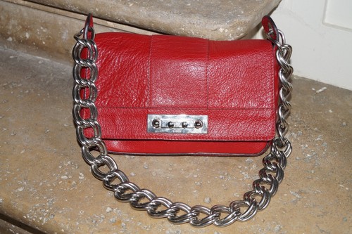Cuir Main Sac Rouge En Vintage À Chloé F6InqEF