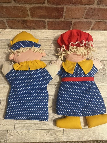 Vintage Handarbeit Handpuppe, Zauberer, Teufel und Dorfbewohner’s - Bild 2 von 5