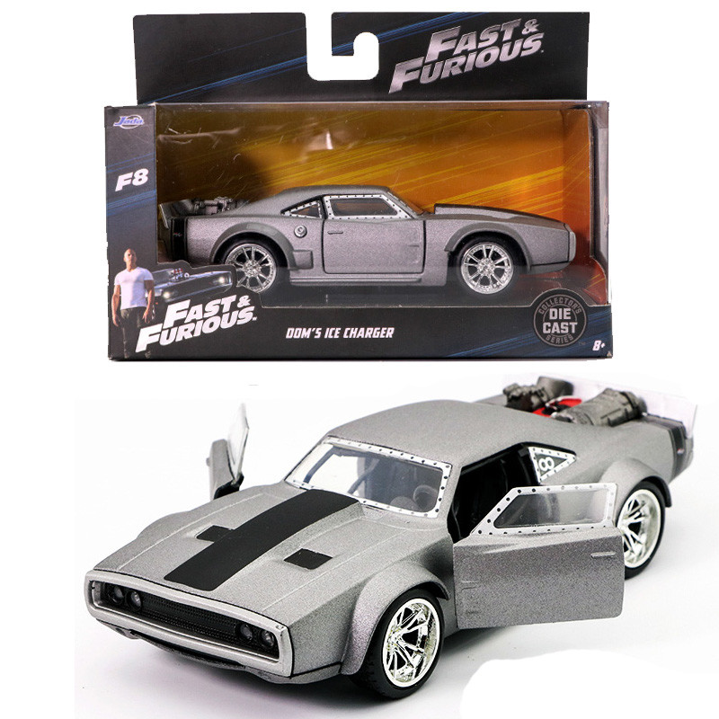 1:32 FAST & FURIOUS 8 DOM'S ICE CHARGER DODGE GREY VINTAGE MODEL