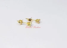 Incredible 1/3ct Colorless Diamond Stud Earrings In 14K Yellow Gold