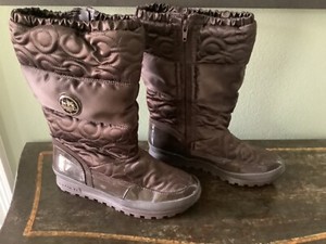 Coach Snow/ Rain Boots ~ Brown ~ Size 8